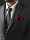 Men s Solid Color Pocket Square Handkerchief For Wedding Meeting Graduation