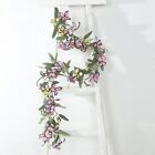 3 Pcs Assorted Faux Butterfly Flowers Garlands Willow Greenery Leaves Party