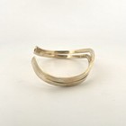 Taxco Sterling Silver Wavy Modernist Cuff Bracelet Signed Mexico  Vintage Estate