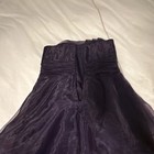 David s Bridal Strapless Ruched Chiffon A-line Fitted Dress Purple Size 8