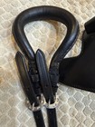 Crupper Strap For Equestrian Driving Black Padded Never Used Silver Hardware