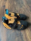New Scarpa Instinct Vs Climbing Shoes Black Orange Sz 11 5 45 Eu
