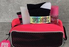 Vtg Victoria Secret Pink Fresh   Clean Body Mist Lotion Wash Makeup Bag Gift Set