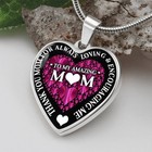 To My Mom Necklace Heart Pendant Gift From Daughter Son Thank You Mother s Day
