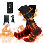 Electric Heated Socks Rechargeable 5000mah Battery Foot Winter Warm Hunting Sock