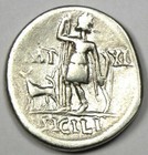 Octavian Augustus Ar Denarius Silver Coin 27 Bc - 14 Ad - Good Fine   Vf