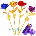 Real Dipped Rose 24k Gold Rose Portable Artificial Rose Flower Home Floral Decor