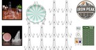 Plastic Display Easel Stands 5 In Clear 12 Pack Folding Plate Picture Holders