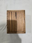 Vintage Wooden Combination Post Office Authentic Lockbox  missing Combination 