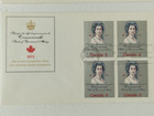 Vintage Canada 1973 Fdc Set  4  Queen Elizabeth Ii Commonwealth Blocks   Single