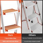 Portable 2 Step Ladder Aluminum Lightweight Folding Step Ladder Aluminum Silver