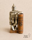 Vintage 1971 Progressive Art Wizard Of Oz Bookends Tin Man Scarecrow Rare
