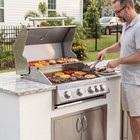 Royal Gourmet 4-burner Built-in Gas Bbq Grill Head With Infrared Rear Burner