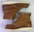 Thorogood 814-4200 Men s 6  Leather Moc Soft Toe Work Boots-brown-size  6 5 Ee