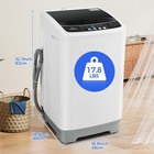 Full Automatic Washing Machine 17 8lbs 2 4cu ft Laundry Washer  dryer Combo Home