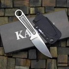 Ka-bar Wrench Fixed Knife 3  Blade 425 Carbon Steel One Piece  Free Shipping 