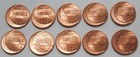  10  2003 Us Lincoln Cent Struck 15  Off Center Mint Error Coin 