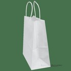 White Kraft Paper Bags 100ct Eco-friendly Shopping Gift Bags W handles Renewable