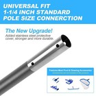  Carbon Fiber Pool Pole  15 Foot Telescoping Swimming Pool Cleaning Pole  