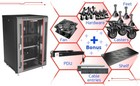 18u Server Rack 24-inch Deep Network Cabinet With Fan-casters-shelves-pdu