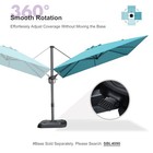 9feet Patio Umbrella Outdoor Cantilever Square Umbrella Aluminum Offset Umbrella
