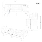 74    Futon Sofa Bed  Easily Converted Into A Big Size Bed