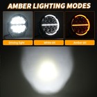 Auxbeam Pro 7inch Led Work Lights Spot Flood Beam Offroad Driving  amber Cover