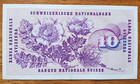 Switzerland 1973 10 Fraken Uncirculated