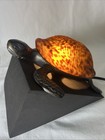 Vintage Turtle Accent Lamp Amber Art Glass Night Light W  Cord Switch Tested