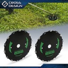 2pcs 9  Chainsaw Brush Blade 14 Tooth Cutter Trimmer Head Weed Mower Saw Blade