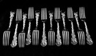 12 Versailles Gorham Sterling Silver Dinner Forks 37 27oz   33 97 Troy Oz  