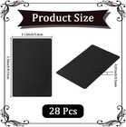 28pcs Poker Size Cut Cards  Black  2 1x3 36   Plastic  Casino Bridge