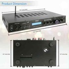 Pyle Home Theater Amplifier Audio Receiver 200w Digital Aux Fm Antenna Pda7bu