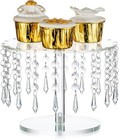 Cake Stand Dessert Cupcake Display Crystal Pendants For Christmas Event