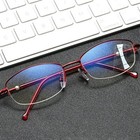 Women Multifocus Progressive Reading Glasses Multifocal Metal Half Frame Readers