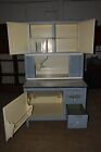 Antique Kitchen Hoosier Cabinet  Primitive Cupboard Blue gray