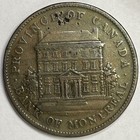 1842 Canada Bank Of Montreal One Penny Extremely Fine Xf Coin  5491