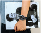 Seiko Spirit Sbtr021 Black Dial Leather Chronograph Mens Watch In Box