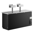  2  Four Tap Shallow Depth Kegerator Beer Dispenser - Black   3  1 2 Keg Capacit