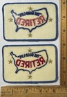 Vintage Lot Of 2 Retired The Good Life Iron On Patch Voyager Usa Outline Travel