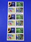 20 Forever First Class Letter Stamps Garden Delights 2024 Mnh Book Hummingbird 