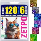 Glitter Cat Nail Caps   Cat Claw Covers   With Adhesives And Applicators 6x G   