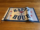 Southern Comfort Whiskey Happy Hour White Flag Banner Sign Silk 19 X 12    Bar