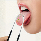 Stainless Steel Tongue Scraper Cleaner U Shape Oral Hygiene Fresh Breath Tools
