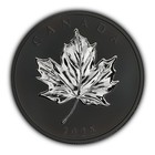 2025 Canada  20 Elegant Maple 1 Oz  9999 Silver Bu Coin Ogp With Black Rhodium