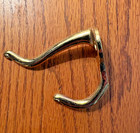Heavy Duty 3  Polished Brass Coat And Hat Hook   lot Of 6 