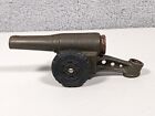 Lot Of 2 Cast Iron - Antique Elephant Piggy Bank And Usa Big Bang Toy Cannon