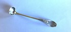Antique Coin Silver Mustard Ladle  W w  Mc Grew Maker 5 1 2 