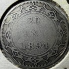 1894 Newfoundland 20 Cents Silver Coin