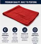 18x18 Red Shop Towel Heavyweight Commercial Mechanic Garage Cleaning Rag